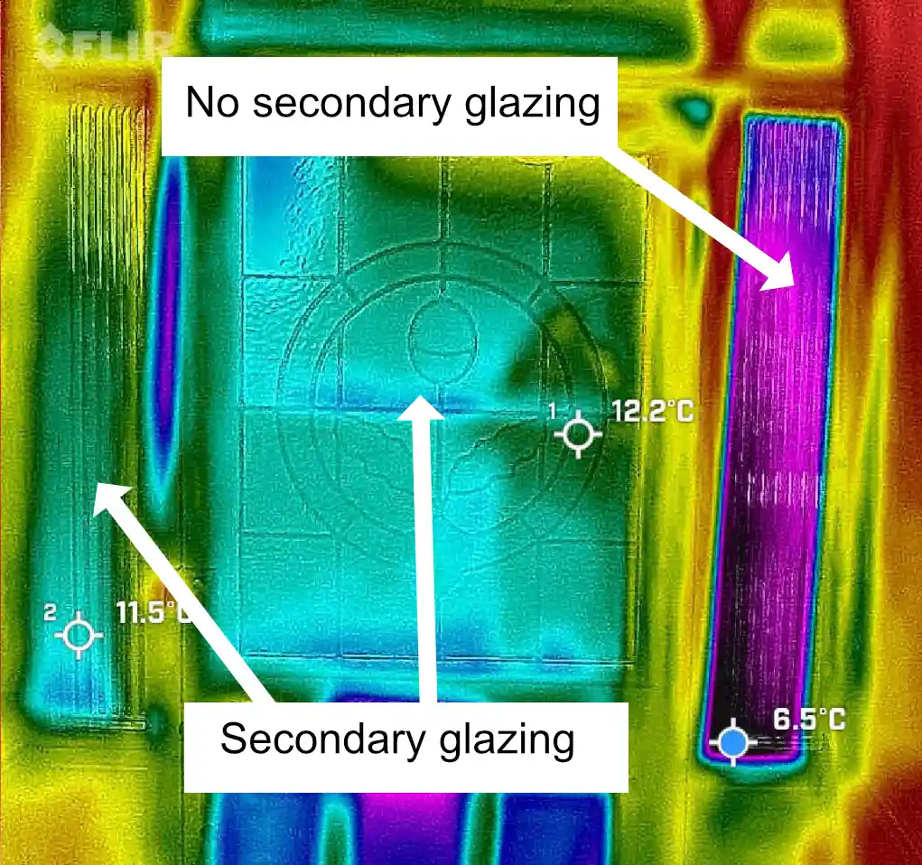 Front door thermal image